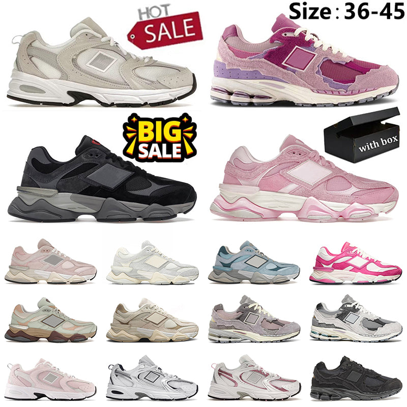 With Box Designer Running Shoes Protection Pack Pink Magnet Sea Salt Sliver Navy Pink Sugar Mushroom Quartz Grey Mens Trainers Designer Tennis Sneak