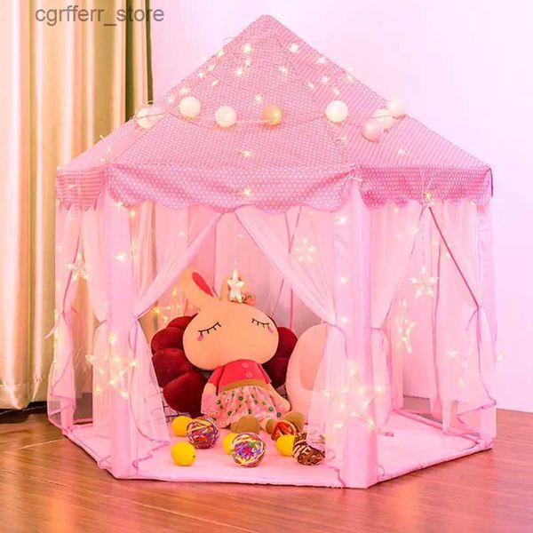 Toy Tents Baby toy Tent Portable Princess Castle Play Tent Activity Fairy House Fun Playhouse Beach Tent Baby playing House Toy Gift L410