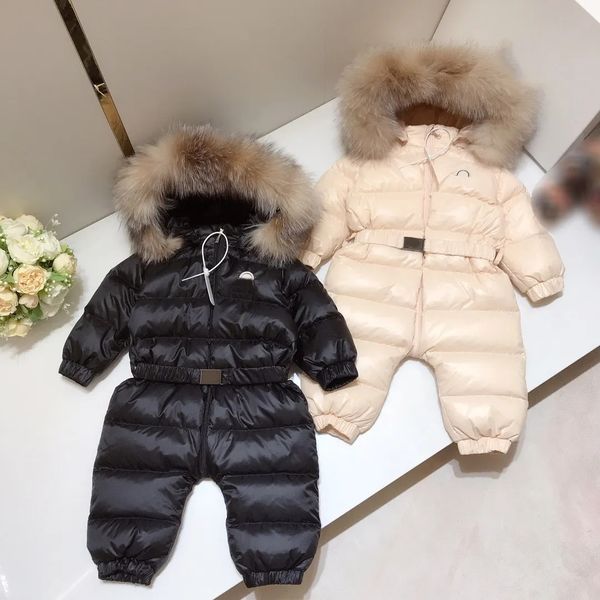 Baby Winter Down Jackets 2024: White Goose Down, Fur Collar, Designer Toddler Fashion