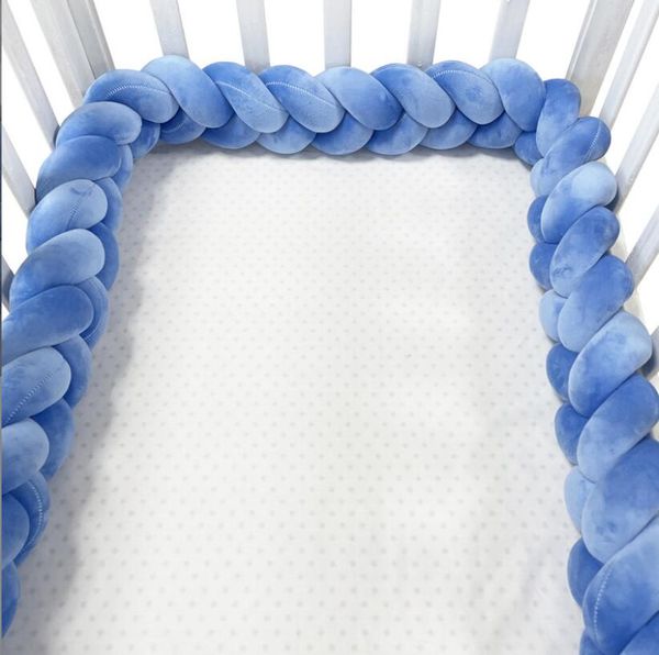 Bedding Sets Baby Bed Bumper On The Crib Set For Born Cot Protector Knot Braid Pillow Cushion Anticollision 220718 Drop Delivery Dhq