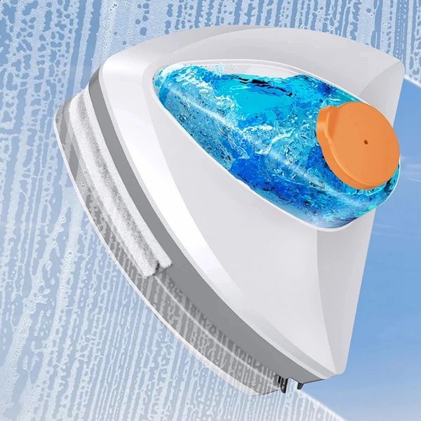 Double sided magnetic glass window cleaner household automatic drainage wiper cleaning machine 240719