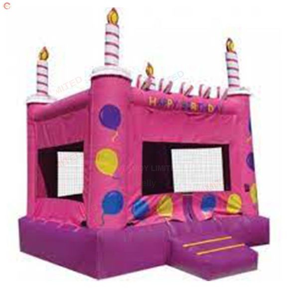 Outdoor Activities PVC Tarpaulin Inflatable Birthday Bouncer Candles Bounce House for Sale