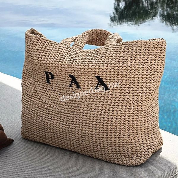 Designer straw bag beach bag Nylon shoulder bags Hobos Handbags Chain Purses Designer Crossbody Baguettes Lady Totes bags
