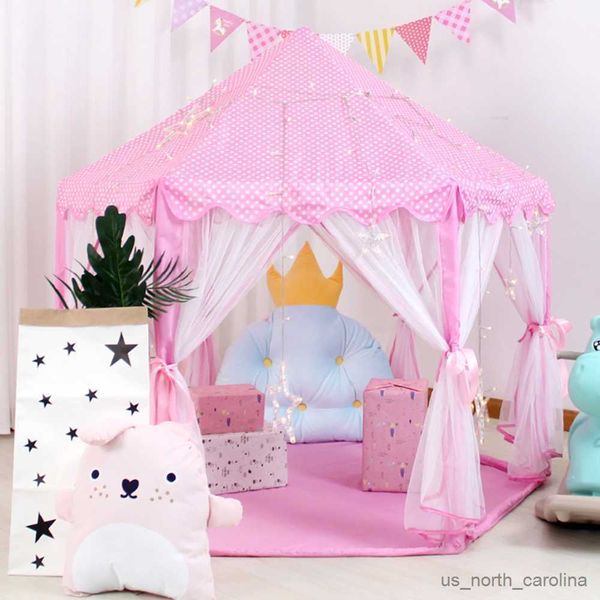 Toy Tents Portable Children&#039;s Tent For Kids Toy Ball Castle Play House Girls Boys Foldable Playtent Baby Beach Tents R230830