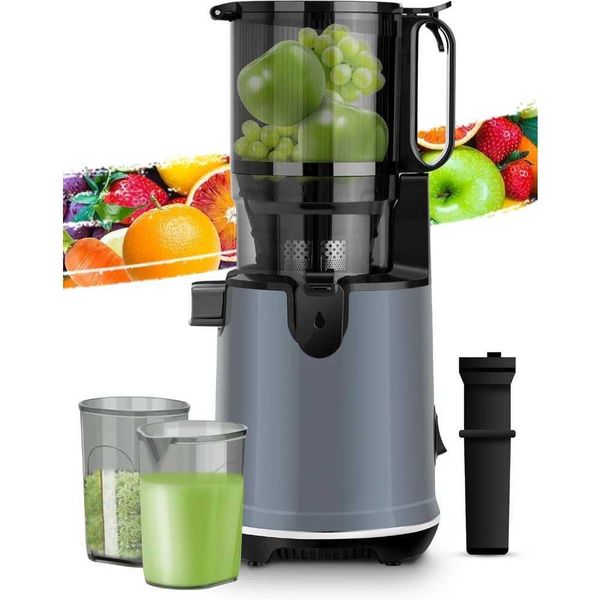 Cold Press Juicer Slow Juicers with 5.3 Large Feed Chute 250W Whole Fruit Juicer 1.7L Large Capacity Juice Extractor CL240815