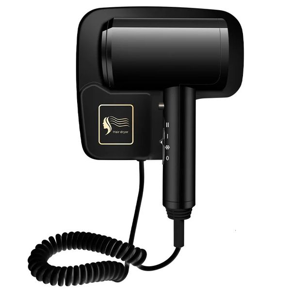 220V Wall Mounted el Bathroom Hair Dryers Professional Constant Temperature Dryer with Holder Base Free Punching 231220