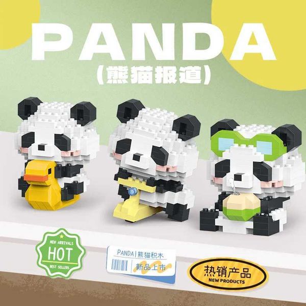 Chinese Panda Mini Building Blocks Construction Set Block Animals Model Assembly Bricks DIY Home Decoration Toys for Girls GiftsC250210