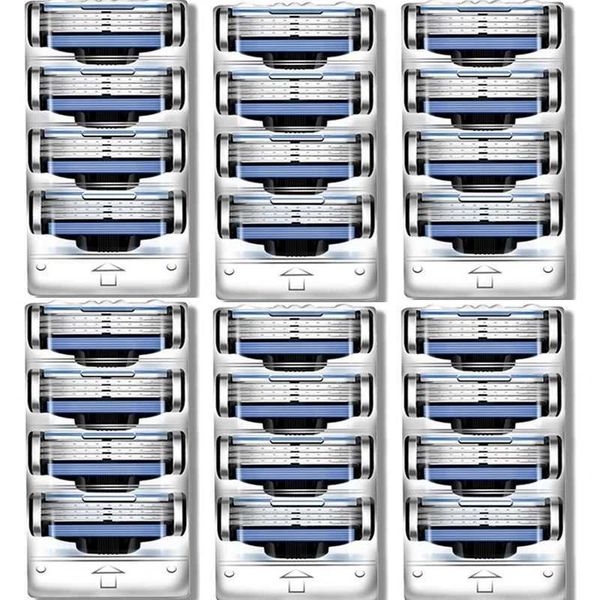 Razors Blades Men Shaver Brand New Design Men Razor Shaving Three Layer Shaver Reusable Razor Imported Blade Multi Tool Head Change G2409064