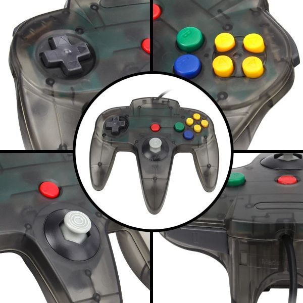 8 Colors For N64 Controller Classic Wired Remote Control Gamepad Gaming Joystick Retro Video Game System For N64 Console Joypads