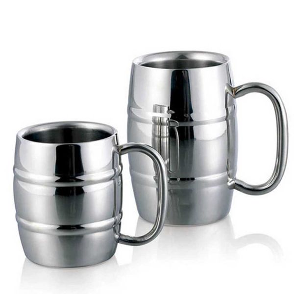 Double Wall Stainless Steel Coffee Mug Portable Tea Cup Travel Tumbler Coffee Jug Milk Tea Cups Double Office Water MugsM240803