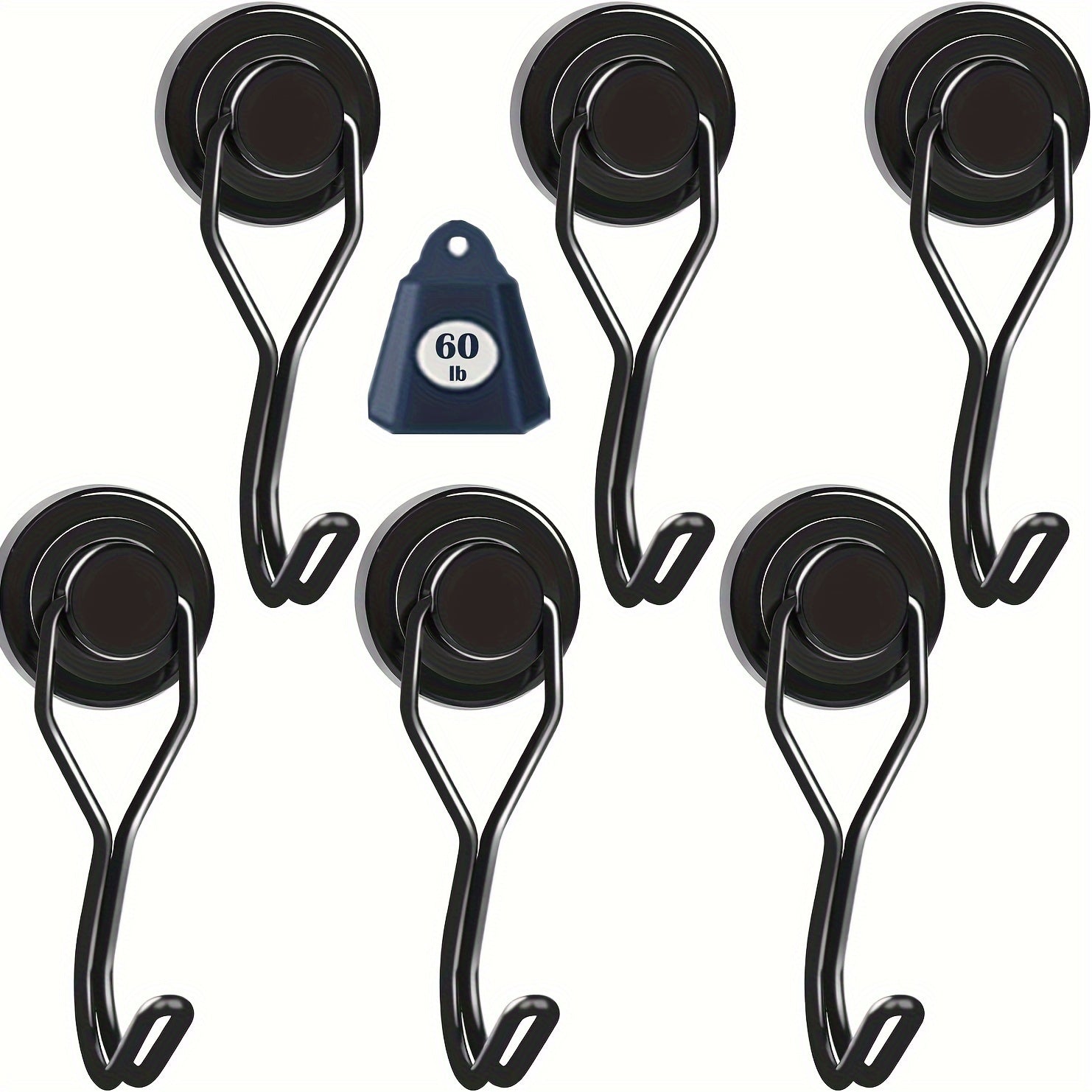 TEMU Rotating Swinging Magnetic Hook, Heavy-duty Neodymium Magnet Hook - Great For Refrigerators And Other Magnetic ,father Gift