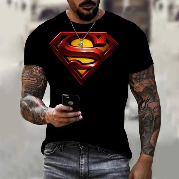 T-shirt de nova masculina com impressão 3D Summer Summer Loose Street Fashion Trend Classic Classic confortável com mangas curtas Clothingxj
