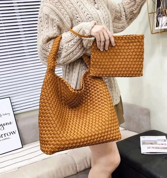 Casual Tote Bag Handmade Woven Bag Neoprene Bag Lady Bags For Woman X24090335