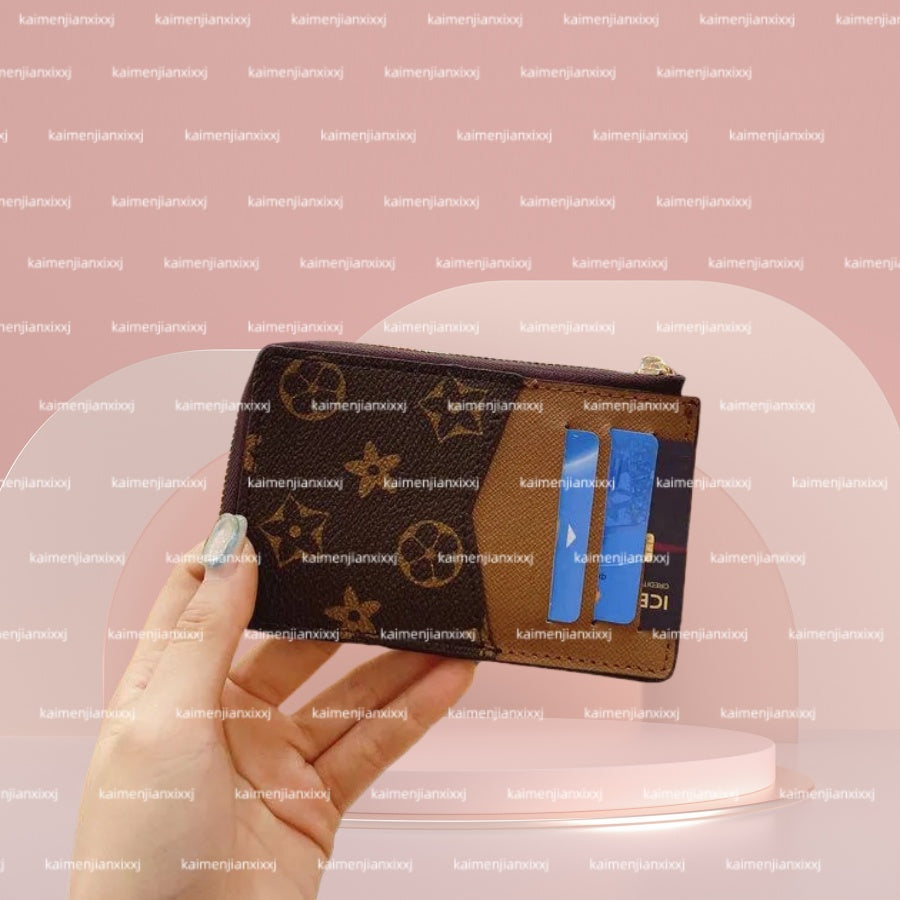 CARD HOLDER RECTO VERSO Designer Fashion Womens Mini Zippy Organizer Wallet Coin Purse Bag Belt Charm Key Pouch Pochette M69431