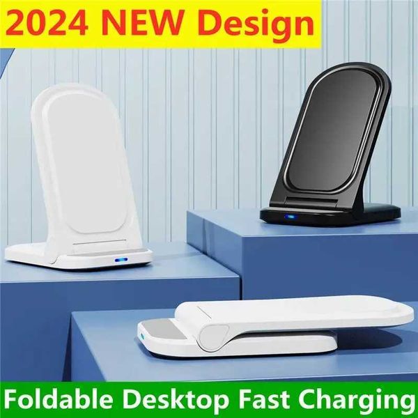 Foldable wireless charger stand desktop phone charger stand induction fast charging station dock Y241118