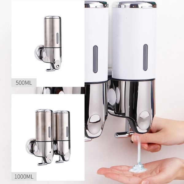 Bathroom Manual Liquid Soap Dispensers Wall Mount Shampoo Gel Shower Container 5001500ml For Accessorie 250108