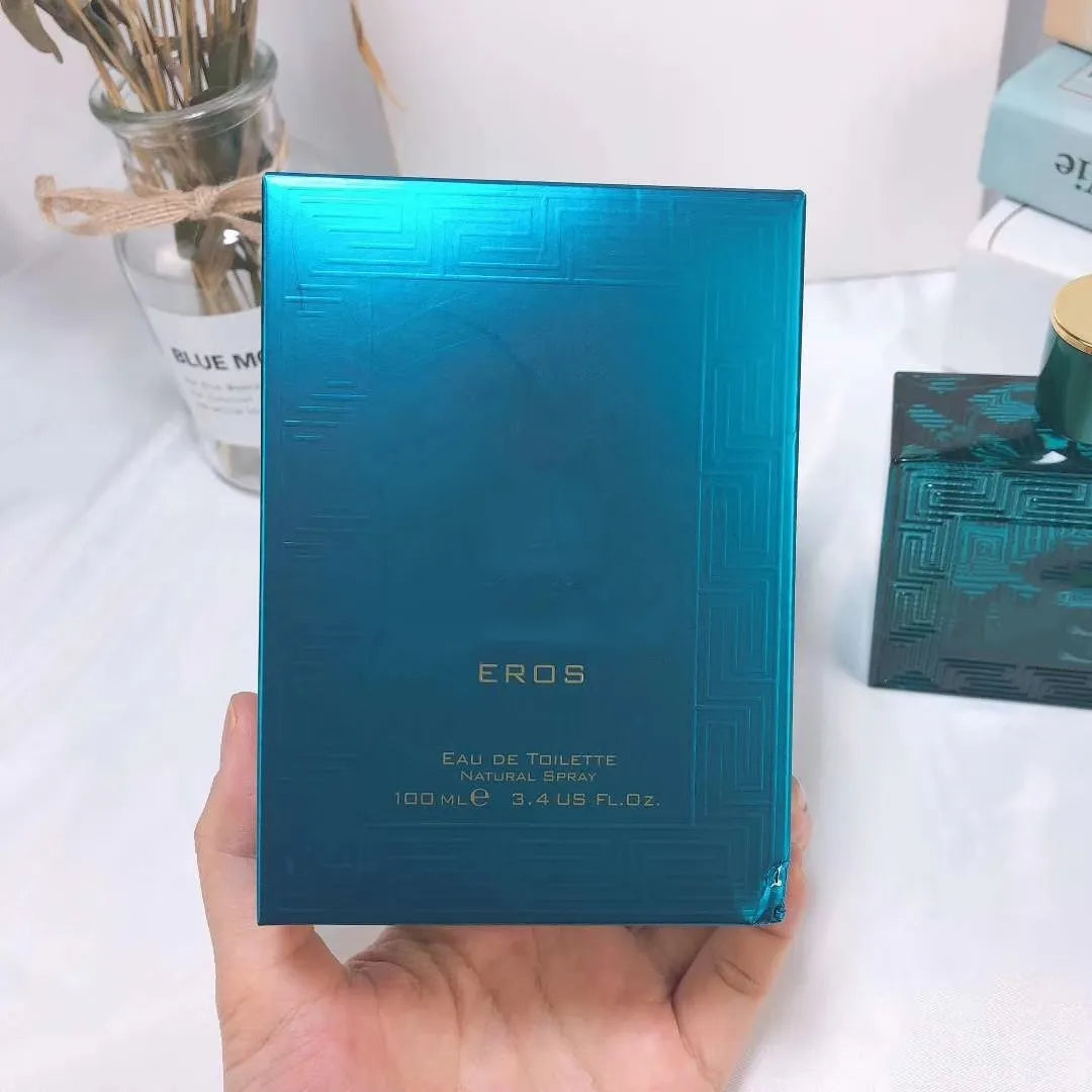 Brand Eros Men perfumes 100ml eau de toilette Long Lasting Smell edt eros love flame red bottle fragrance Spray cologne fast ship