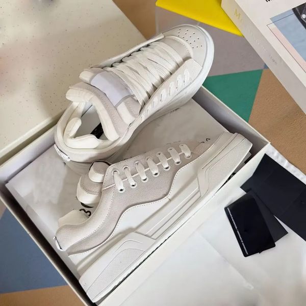 Top Luxury Men New Roma Suede Leather Sneakers Shoes Calf Nappa Leather Trainers Comfort Brand Party Dress Men&#039;s Runners Sports Footwea