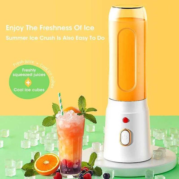 Portable wireless blender electric juicer with juice cup+1 small cup 6-piece auxiliary fruit food blender W241025