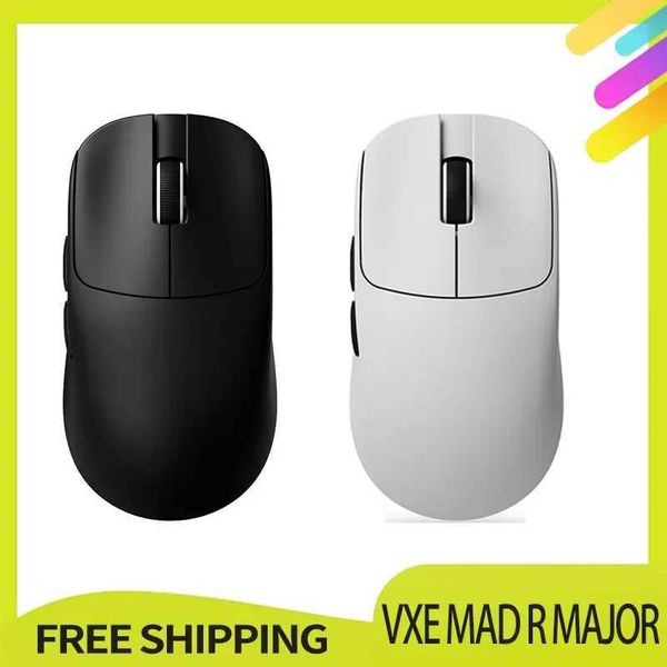 Mice Vxe Mad R Major Mouse Paw3395-3950 Light Weight Mouse Dual Mode E-Sports Game Wireless Customize Mouse For Pc Gamer Gifts H241122
