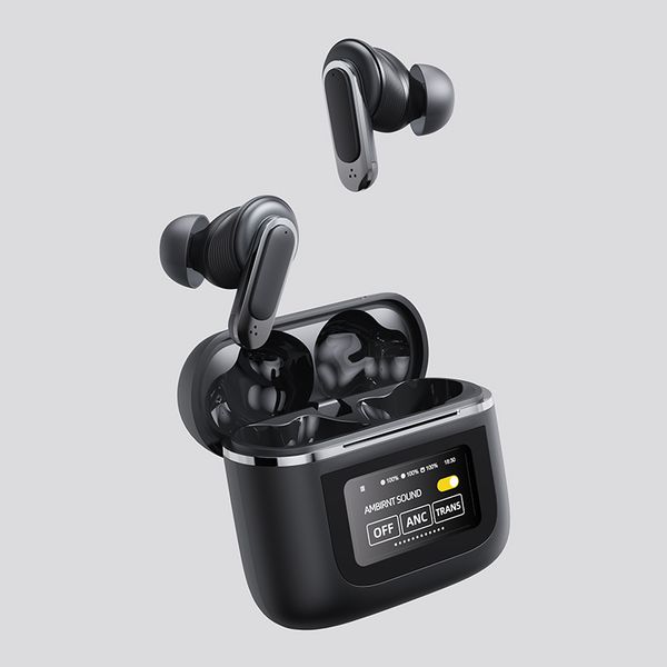 NEW V8 Touch Screen Wireless Bluetooth 5.3 Earphones Hifi Stereo Gaming Headphones Sports Headset TWS Noise Cancelling Earbuds