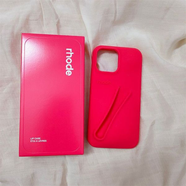 rhode phone case Lipstick Portable Cases Design Lip Gloss Lipstick Lip Balm 3D Make-Up Silicone Phone Case for iPhone 16 15 14 13 12 11ProMa