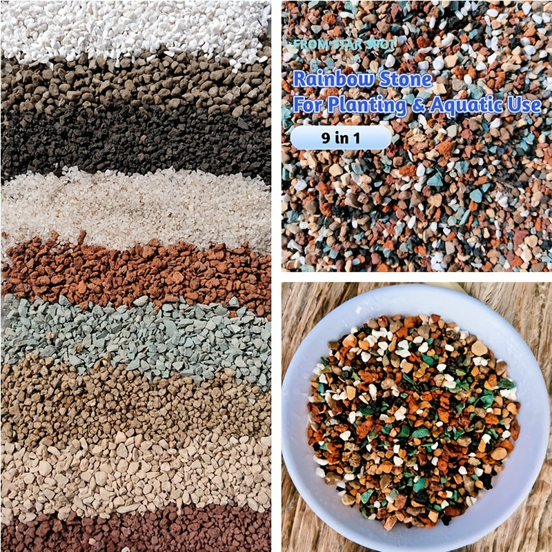 TEMU Natural , Succulent Base Decor, Aquarium Bedding, Colored Stones For Planters, Terrariums, And Gardens, Durable And Natural, Aquarium Decor,