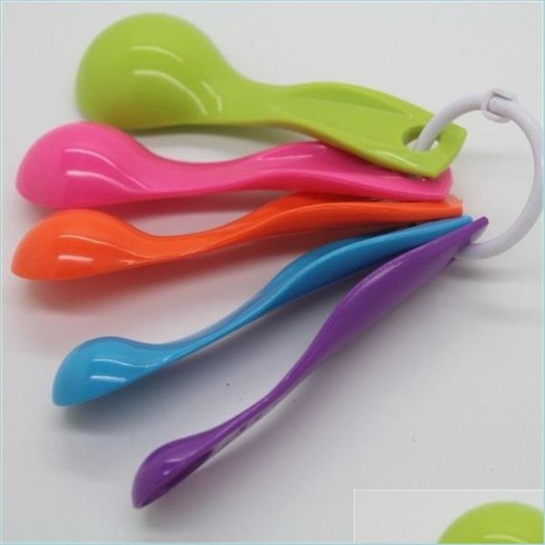 Measuring Tools 5Pcs-Lot Measuring Spoon Set With Scale Food Grade Kitchen Baking Cooking Tool Mini Kit Wx9777 218 G2 Drop Delivery Dhqv6