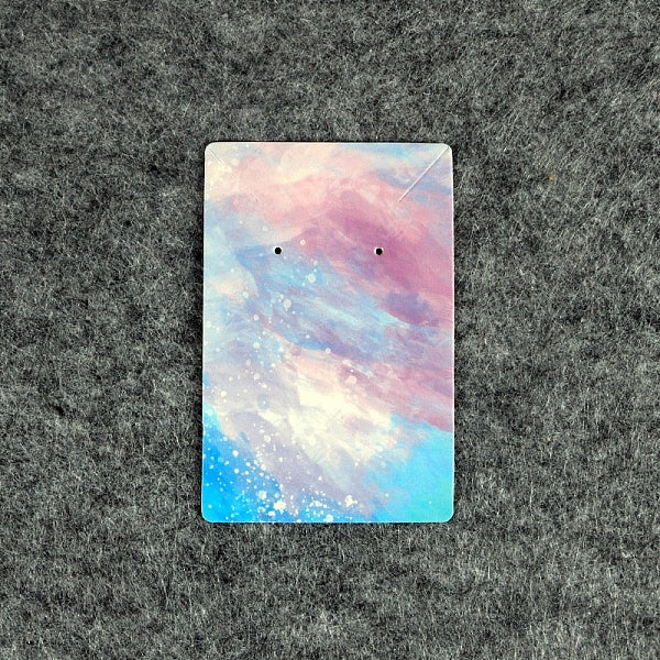 100 Uds. Tarjetas para presentación de joyas de papel para pendientes y collares