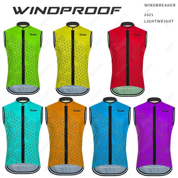 Cycling Shirts Tops Summer Sleeveless Cycling Vest RAUDAX Team Man Windproof Cycling Jerseys Breathable Road Bicycle Sport Tops MTB Ciclismo