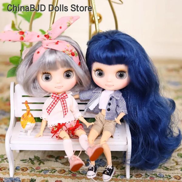 Dolls ICY DBS Blyth Middie Doll Joint Body 20CM Customized Nude doll or Full Set Includes Clothes Shoes DIY Toy Gift for Girls 231030