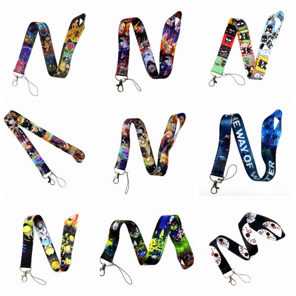 Cell Phone Straps Charms 30pcs Cartoon Japan Anime Lanyard Key Chain ID Neck Holder Handbag Badge for Boy Girl Keychain Gift Accessories Who