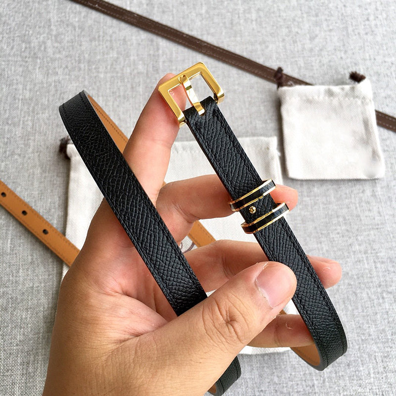 Belt Women Designer Women Belt Small Thin belt width 1.5cm High Quality Genuine leather letter needle buckle match with skirts jeans shirts Luxury w