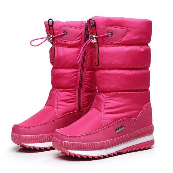 New Women&#039;s Platform Winter Shoes Thick Plush Non-Slip Waterproof Snow Boots For Women Camping Hiking Ski Boot Travel Shoe