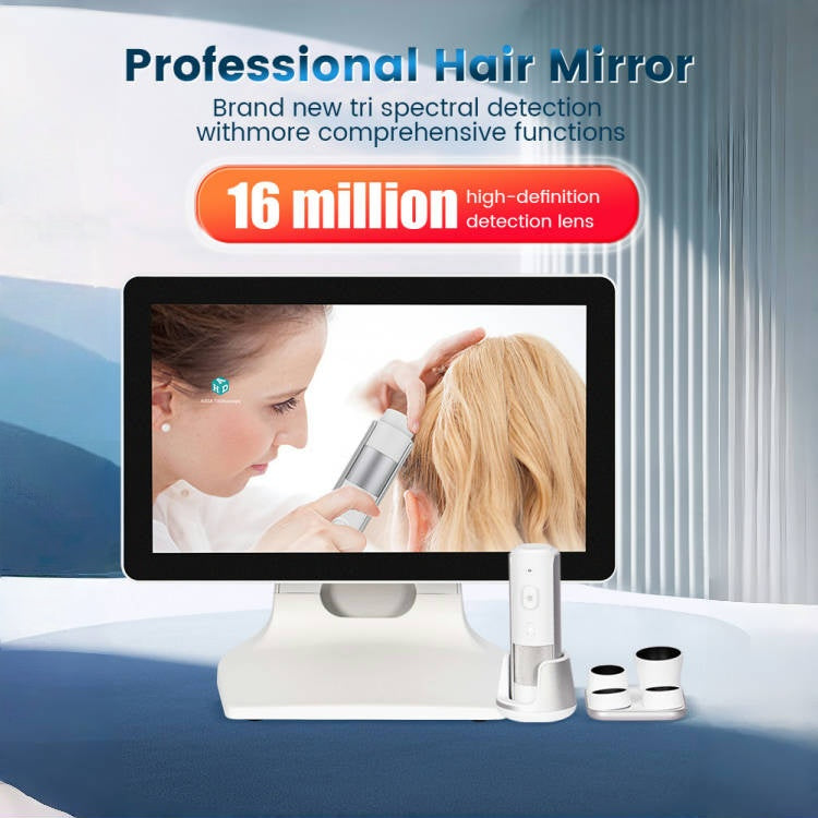 2025 New Scalp Care Therapy Hair Analyzer 16 Inch 4 Probe High Definition Skin And Hair Detection Device Skin Care Machine