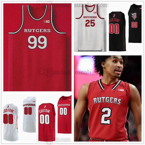 2025 Rutgers Scarlet Knights College Basketball Jerseys 4 Ace Bailey 2 Harper 9 Grant 24 Lathan Sommerville 5 Tyson Acuff 99 Zach Martini 21
