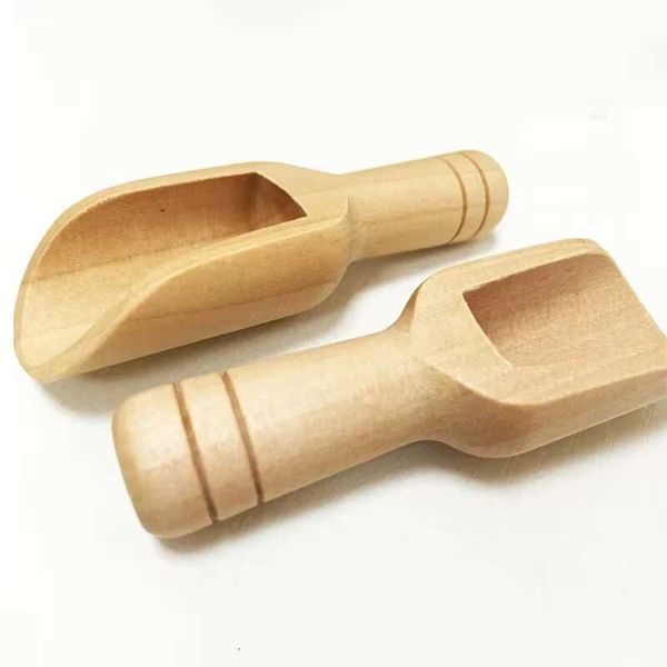 Mini Wooden Coffee Bathsalt Spoon Spa Tool Laundry Detergent Kitchen Spice Candy Ur Scoops Gift B4