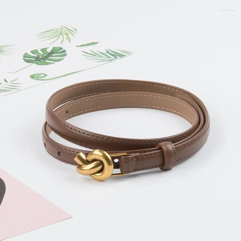 Best Designer Belt Fashion Simple Classic Women&#039;s Belt Leather Brand Luxury Belt Knot High quality dress Jeans in 13 colors