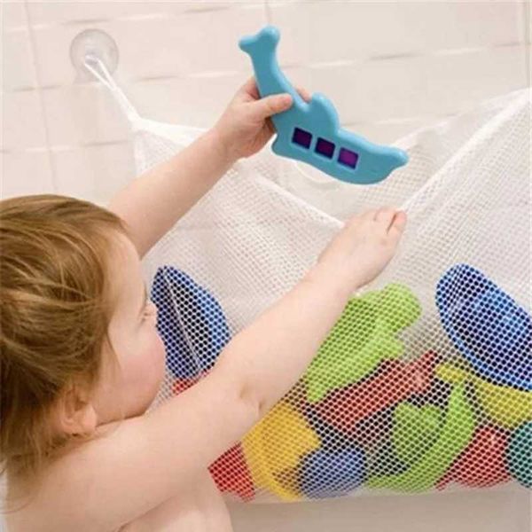 Baby Bath Toys Baby bathroom mesh bag childrens bathroom toy mesh bag suction cup basket CL250113