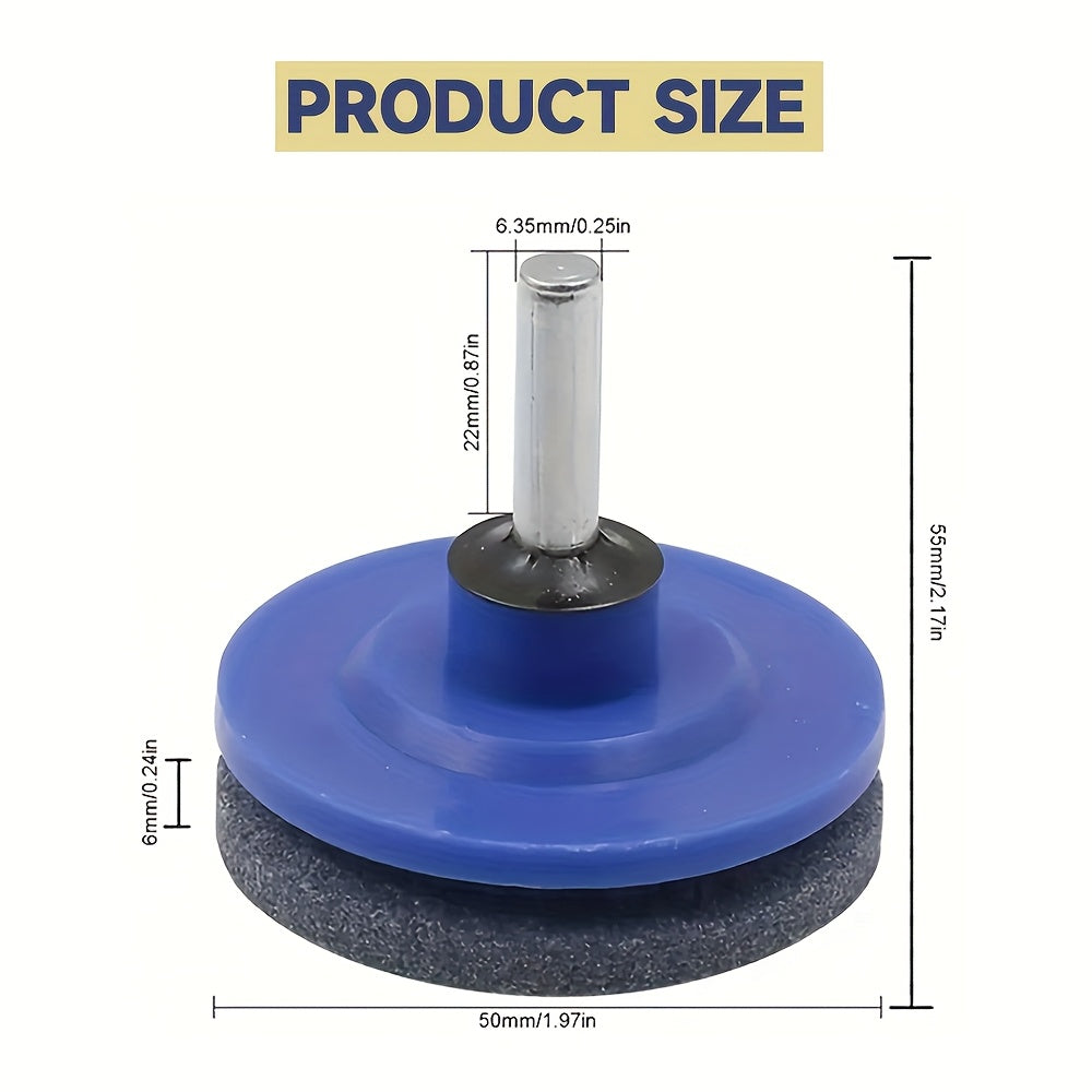 TEMU 1pc Heavy-duty Metal Lawn Mower Blade Sharpener For Power-hand Drills - Adjustable Drill-mounted Sharpener With Guide Pin, Fits All Lawn