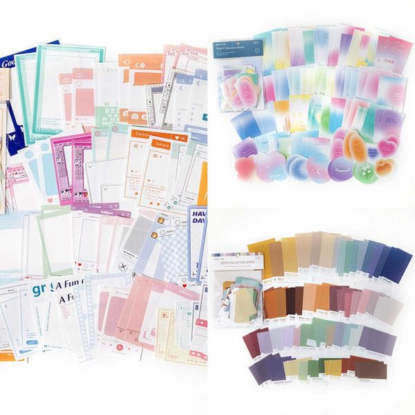 New Wholesale 100 Pcs Decorative DIY Craft Basic Labels Records Material Paper Junk Journal Planner Scrapbooking Vintage Memo