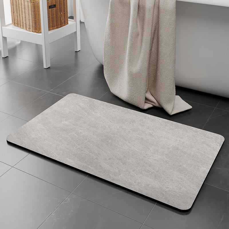 Solid Color Bathroom Mats Toilet Floor Mats Entrance Home Non-slip Foot Mats Absorbent Quick-drying Door Mats