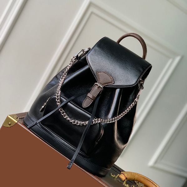 MONTSOURIS Backpack Mirror Quality Shoulder Bag Designer Woman Lambskin Leather Designer Backpack With Box L289