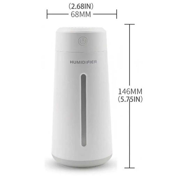 Humidifiers Portable air purifier suitable for cars and room deskto USB air purifier travel color lighting dual spray mode M240829 CL250104