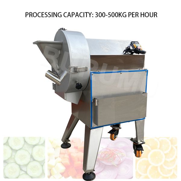 2023 Automatic Potato Slice Cutting Machine Stainless Steel Commercial Melon Fruit Slicer Vegetable Cutter