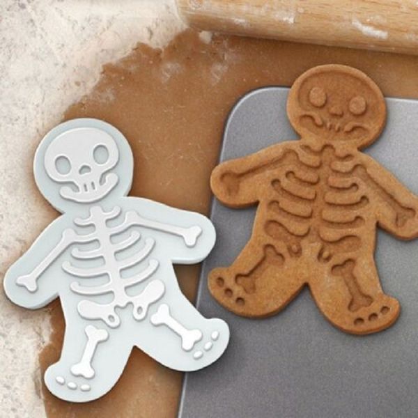 Skeleton Man Cookie mold Press cookie maker 3D three-dimensional cookie cake mold