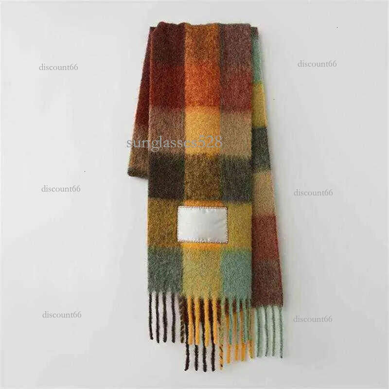 Women Man Designer Classic Plaid Scarf fashion brand 100% Cashmere Scarves For Winter Womens and mens Long Wraps Size 35*250cm Christmas gift 18 COL