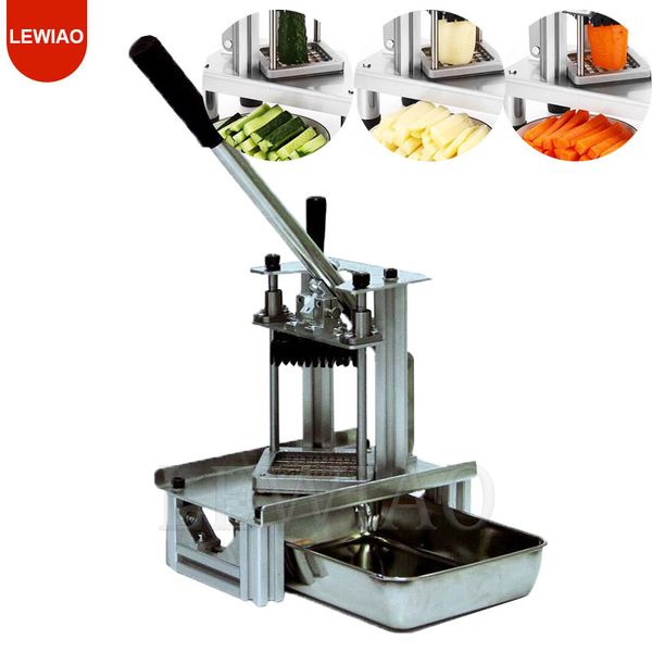 Commercial Stainless Steel Potato Chips Squeezers Maker French Manual Fries Cutters Fried Potato Chips Machine