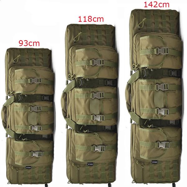 93cm 118cm 142cm Tactical Molle Gun Bag Hunting Backpack Shooting Paintball Sniper Airsoft Rifle Gun Case For Wargame 240715