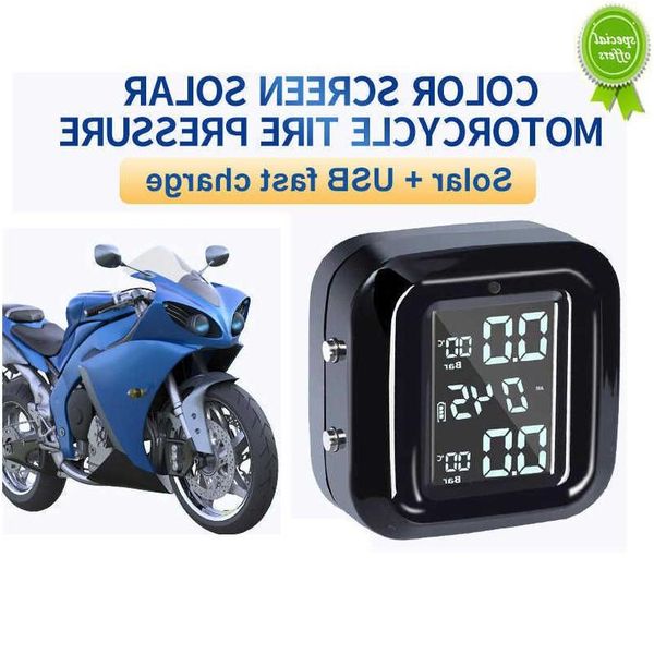 Car Other Auto Electronics New Tpms Wireless Motorcycle Tire Pressure Sensors Motor Monitoring System 2 Wheel Tyre External Sensor For Dhg6Z
